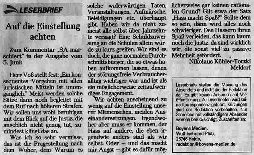 Leserbrief 10.6.