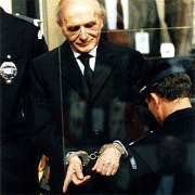 Klaus Barby, der sog. "Schlächter von Lyon" bei seiner Verhaftung