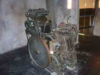 Druckmaschine aus dem Museum der Resistance